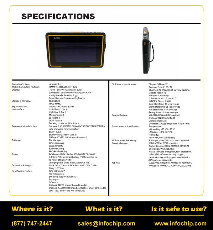 Z710-Ex - Android tablet for ATEX Zone 2